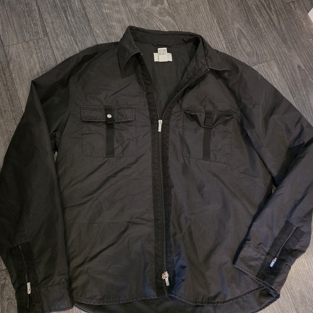 Armani Exchange Black Lightweight Shirt Jacket